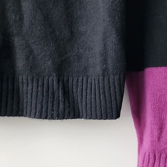 Max & Co Striped 100% Cashmere Cropped Fully Fashioned Sweater - Picture 3 of 9